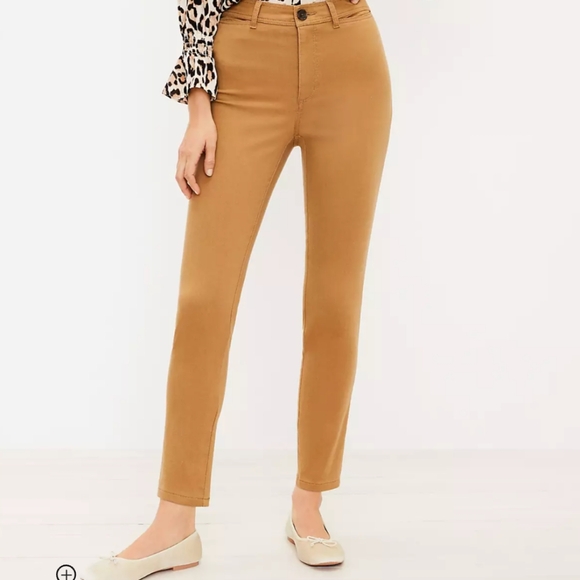 NWT LOFT  Khaki Pants skinny stretch twill STYLE - Picture 7 of 7
